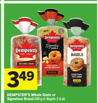 Foodland DEMPSTER'S Whole Grain or Signature Bread offer