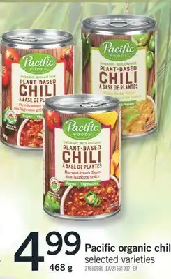 Fortinos PACIFIC ORGANIC CHILI, 468 G offer