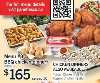 Fortinos MENU #8 BBQ CHICKEN DINNER offer