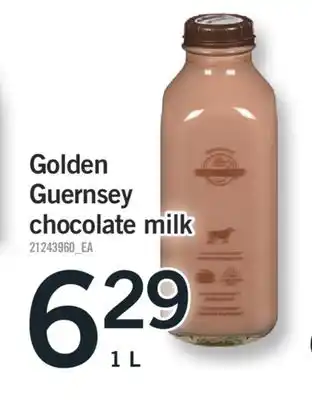 Fortinos GOLDEN GUERNSEY CHOCOLATE MILK offer