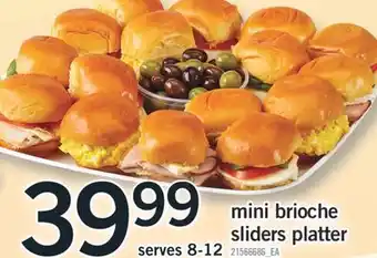 Fortinos MINI BRIOCHE SLIDERS PLATTER offer