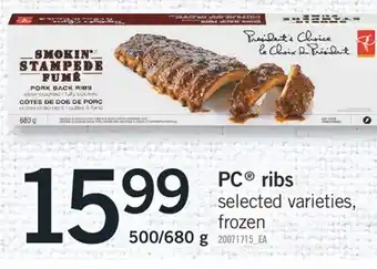 Fortinos PC RIBS, 500/680 g offer