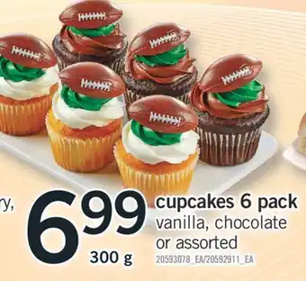 Fortinos CUPCAKES 6 PACK, 300 G offer