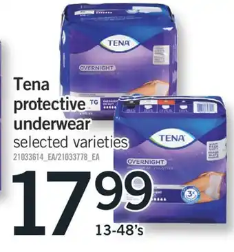 Fortinos TENA PROTECTIVE UNDERWEAR, 13-48'S offer