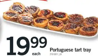 Fortinos PORTUGUESE TART TRAY offer