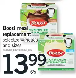 Fortinos BOOST MEAL REPLACEMENT, 6'S offer