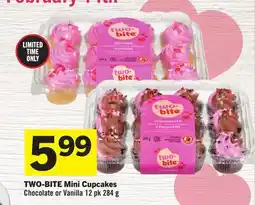 Foodland TWO-BITE Mini Cupcakes offer