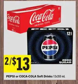 Foodland PEPSI or COCA-COLA Soft Drinks offer