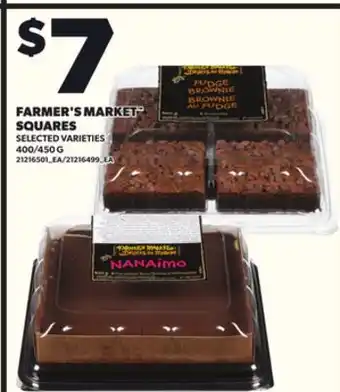 Loblaws FARMER'S MARKET SQUARES 400/450G offer