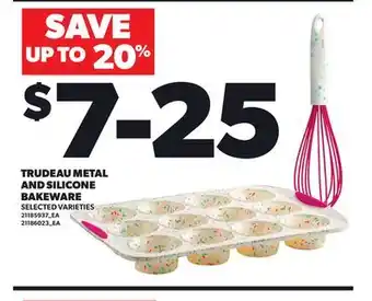 Loblaws TRUDEAU METAL AND SILICONE BAKEWARE offer