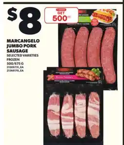 Loblaws MARCANGELO JUMBO PORK SAUSAGE, 500/675 G offer