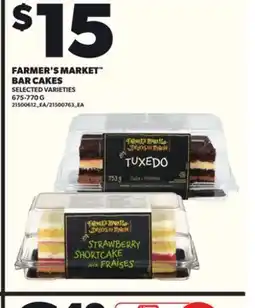 Loblaws FARMER'S MARKET BAR CAKES, 675-770G offer