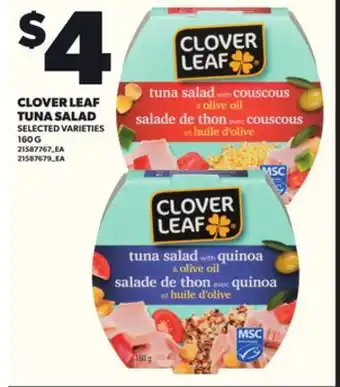 Loblaws CLOVER LEAF TUNA SALAD 160G offer