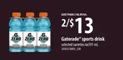 Loblaws GATORADE SPORTS DRINK, 6x591 mL offer