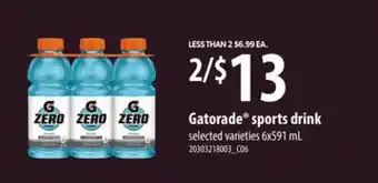 Loblaws GATORADE SPORTS DRINK, 6x591 mL offer