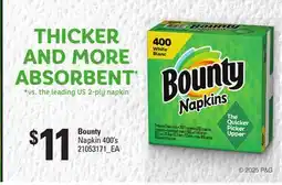 Loblaws BOUNTY NAPKIN, 400'S offer