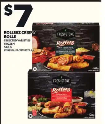 Loblaws ROLLEEZ CRISPY ROLLS, 540G offer