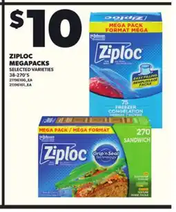 Loblaws ZIPLOC MEGAPACKS, 38-270'S offer