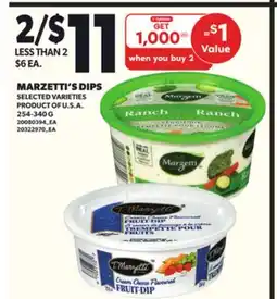 Loblaws MARZETTI'S DIPS, 254-340 G offer