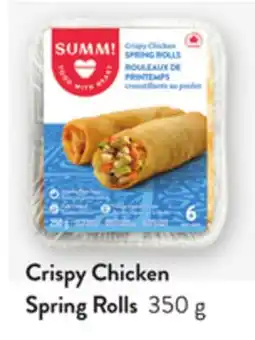 Loblaws CRISPY CHICKEN SPRING ROLLS, 350 G offer