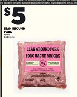 Loblaws LEAN GROUND PORK, 450G offer