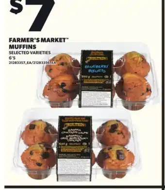 Loblaws FARMER'S MARKET MUFFINS6'S, 6'S offer