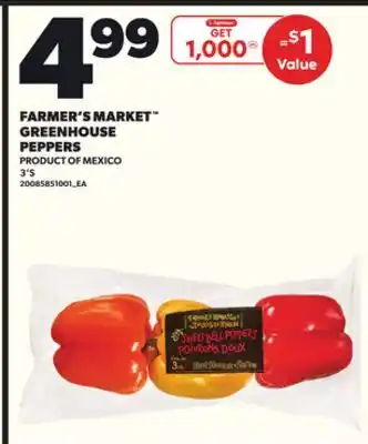 Loblaws FARMER'S MARKET GREENHOUSE PEPPERS, 3'S offer