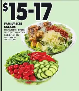 Loblaws FAMILY SIZE SALADS 740G-1.41KG offer