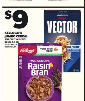 Loblaws KELLOGG'S JUMBO CEREAL, 825G-1.3KG offer