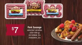 Loblaws PORK SAUSAGE, 50–500 g offer