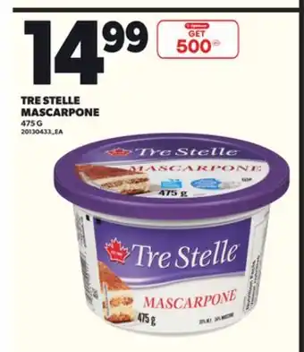 Loblaws TRE STELLE MASCARPONE, 475G offer