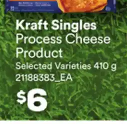 Loblaws KRAFT SINGLES PROCESS CHEESE PRODUCT, 410 g offer