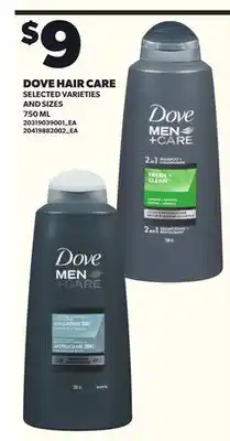 Loblaws DOVE HAIR CARE, 750ML offer