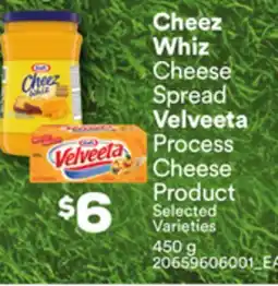 Loblaws CHEESE SPREAD VELVEETA PROCESS CHEESE PRODUCT 450G offer