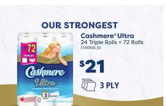 Loblaws CASHMERE ULTRA, 72 ROLLS offer