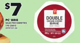 Loblaws PC BRIE 170-200G offer