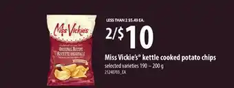 Loblaws MISS VICKIE'S KETTLE COOKED POTATO CHIPS, 190 – 200 g offer