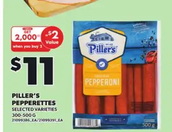 Loblaws PILLER'S PEPPERETTES, 300-500G offer