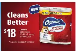 Loblaws CHARMIN BATH TISSUE, 12=48 roll, strong offer