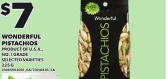 Loblaws WONDERFUL PISTACHIOS, 225 G offer