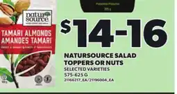 Loblaws NATURSOURCE SALAD TOPPERS OR NUTS, 575-625 G offer