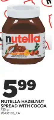 Real Canadian Superstore NUTELLA HAZELNUT SPREAD WITH COCOA, 725 G offer