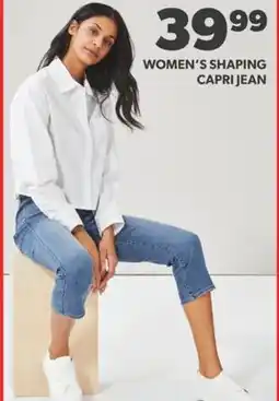 Real Canadian Superstore WOMEN'S SHAPING CAPRI JEAN offer