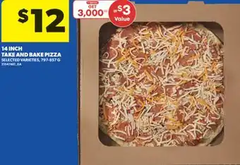 Real Canadian Superstore 14 INCH TAKE AND BAKE PIZZA, 797-857 G offer