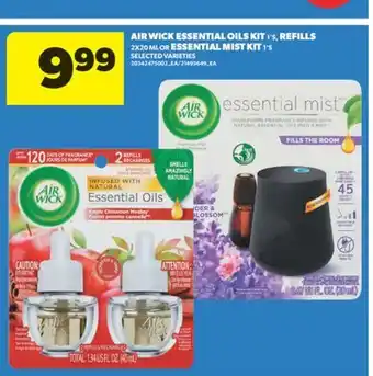 Real Canadian Superstore AIR WICK ESSENTIAL OILS KIT 1' S, REFILLS 2X20 ML OR ESSENTIAL MIST KIT 1' S offer