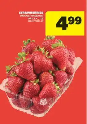 Real Canadian Superstore STRAWBERRIES, 1 LB offer