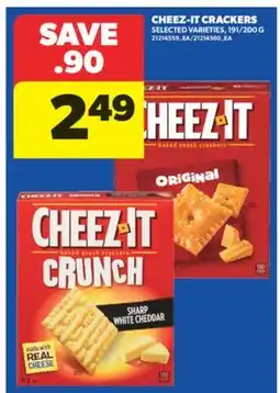 Real Canadian Superstore CHEEZ-IT CRACKERS, 191/200 G offer