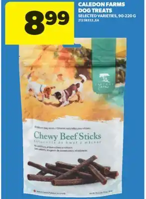 Real Canadian Superstore CALEDON FARMS DOG TREATS, 90-220 G offer