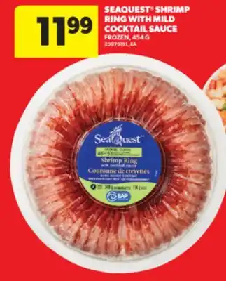 Real Canadian Superstore SEAQUEST SHRIMP RING WITH MILD COCKTAIL SAUCE, 454 G offer