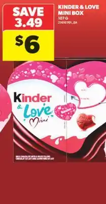 Real Canadian Superstore KINDER & LOVE MINI BOX, 107 G offer